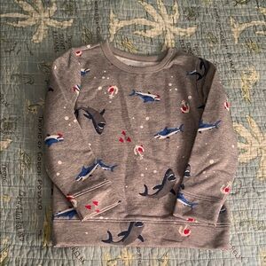 NWT OLD NAVY Gray Shark Print Sweatshirt